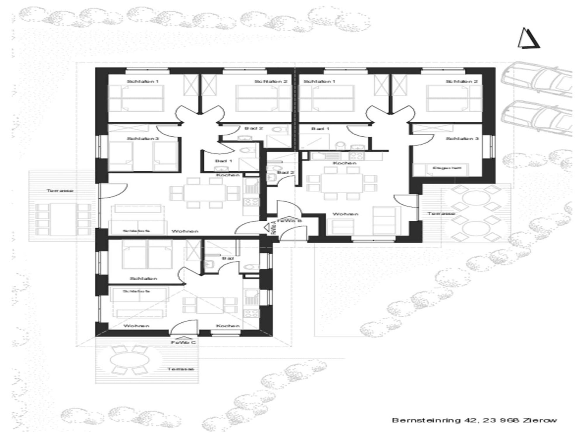 Peaceful Apartment In Zierow With Terrace 外观 照片